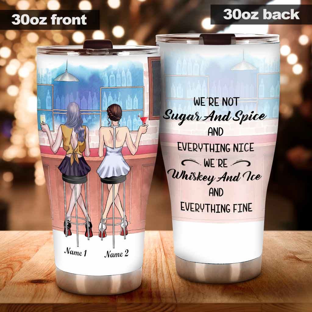 Whiskey And Ice - Personalized Bestie Tumbler