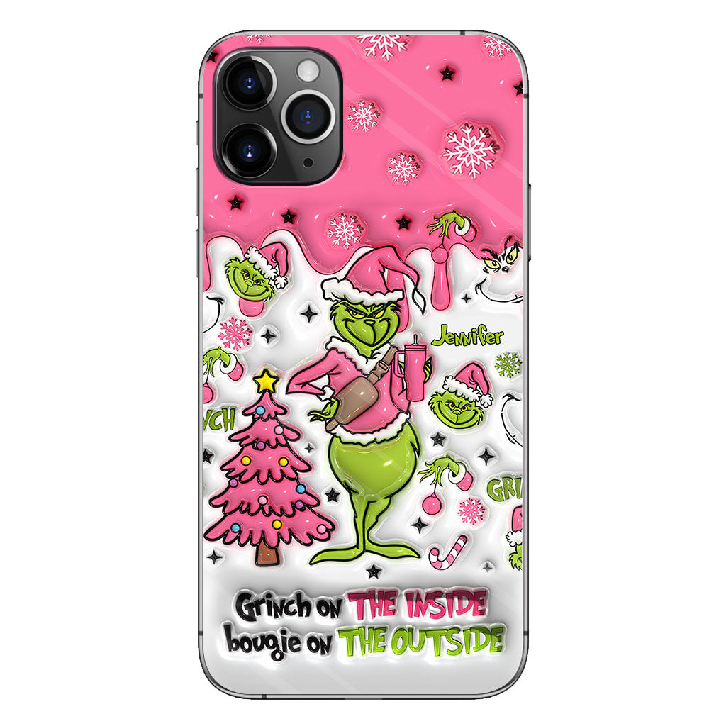 Grinch On The Inside - Personalized Stole Christmas Phone Case