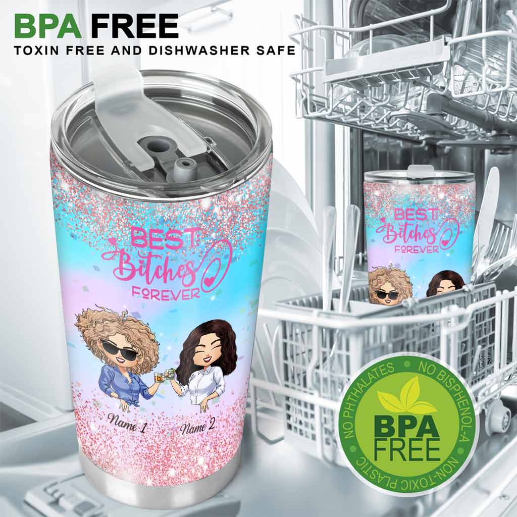 Here's To Another Year Bonding Over Alcohol - Personalized Bestie Tumbler