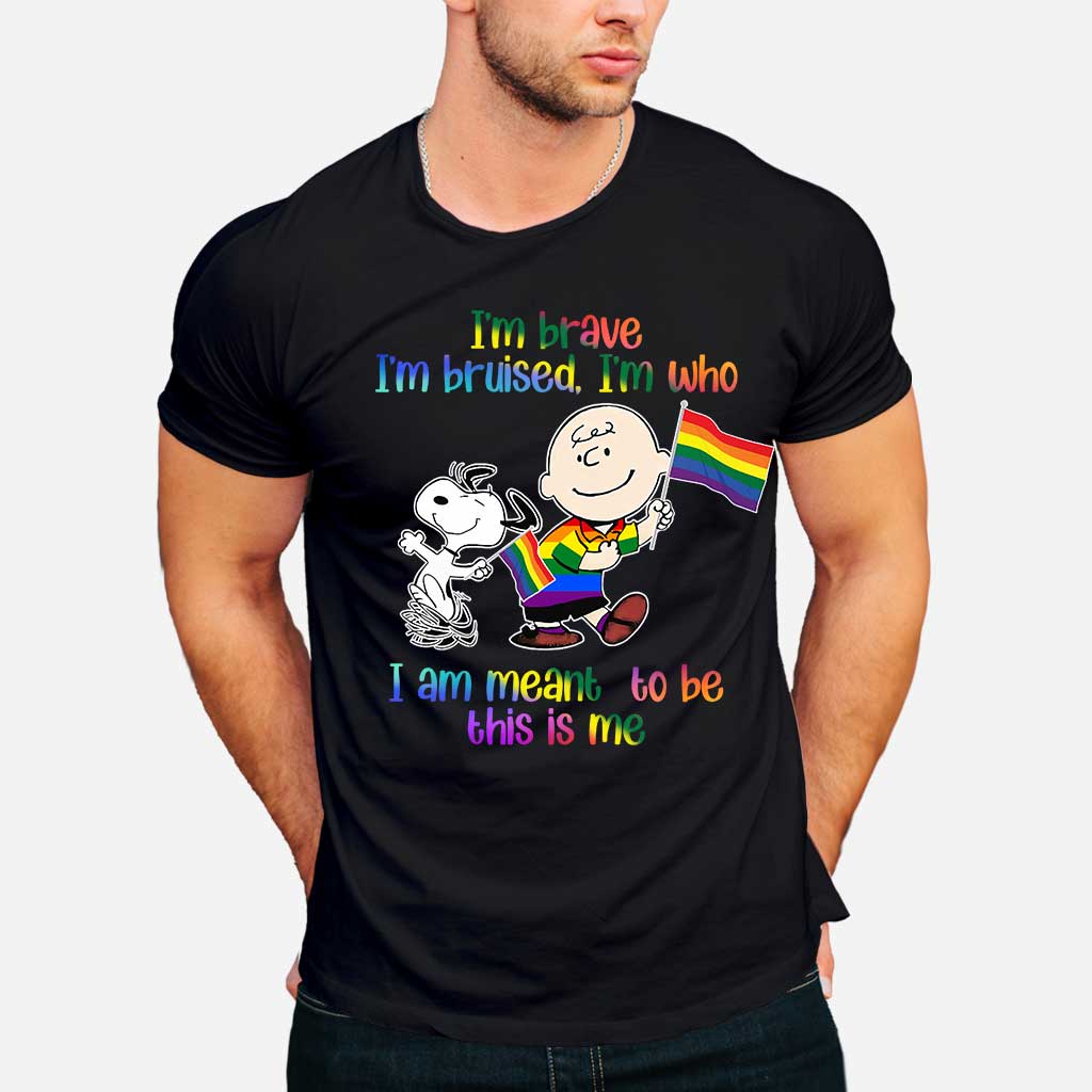 I'm Brave I'm Bruised - LGBT Support T-shirt and Hoodie