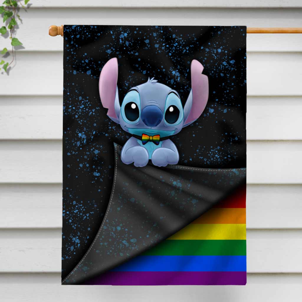 Ohana And Pride - LGBT Support House Flag