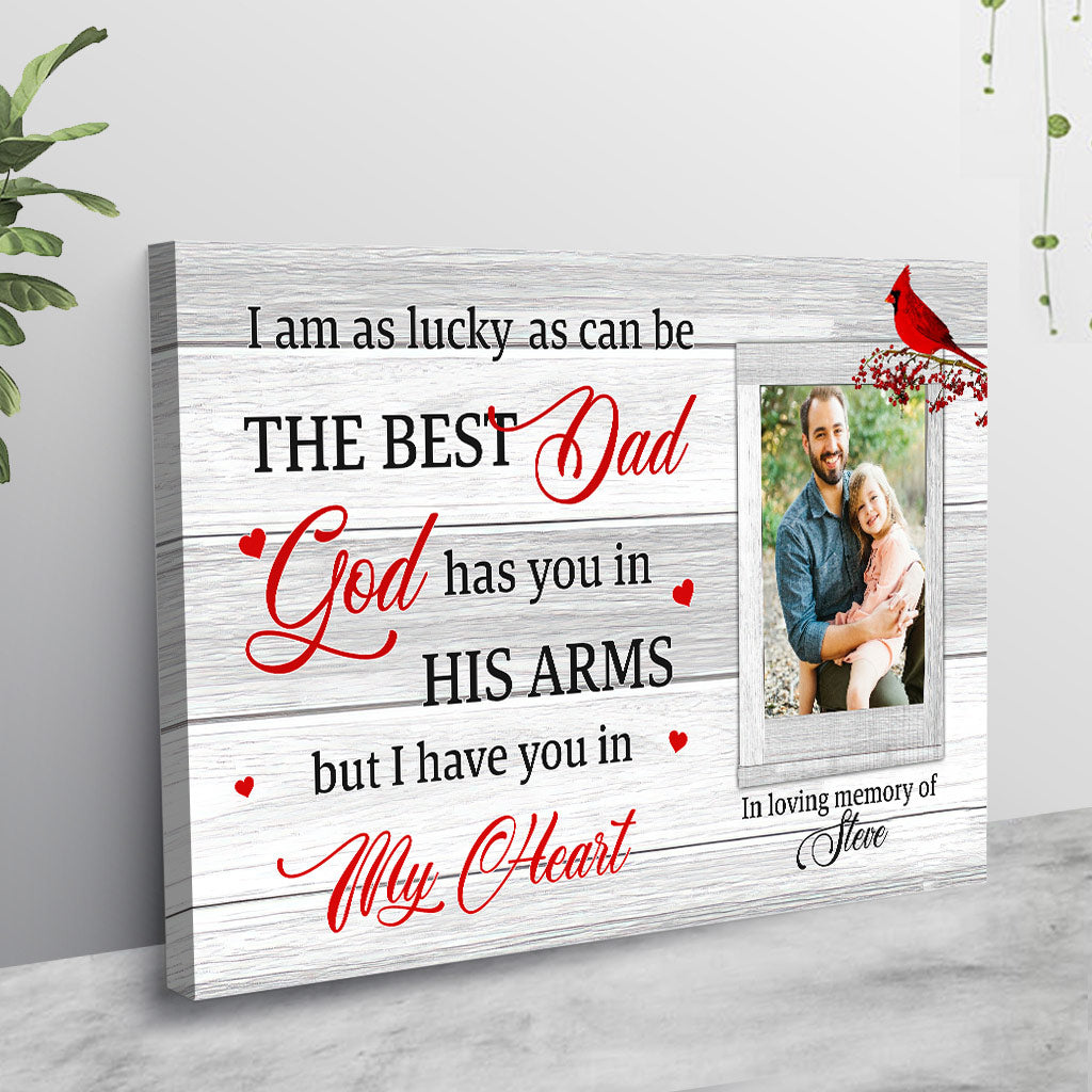 The Best Dad Belonged To Me - Personalized Father's Day Memorial Poster