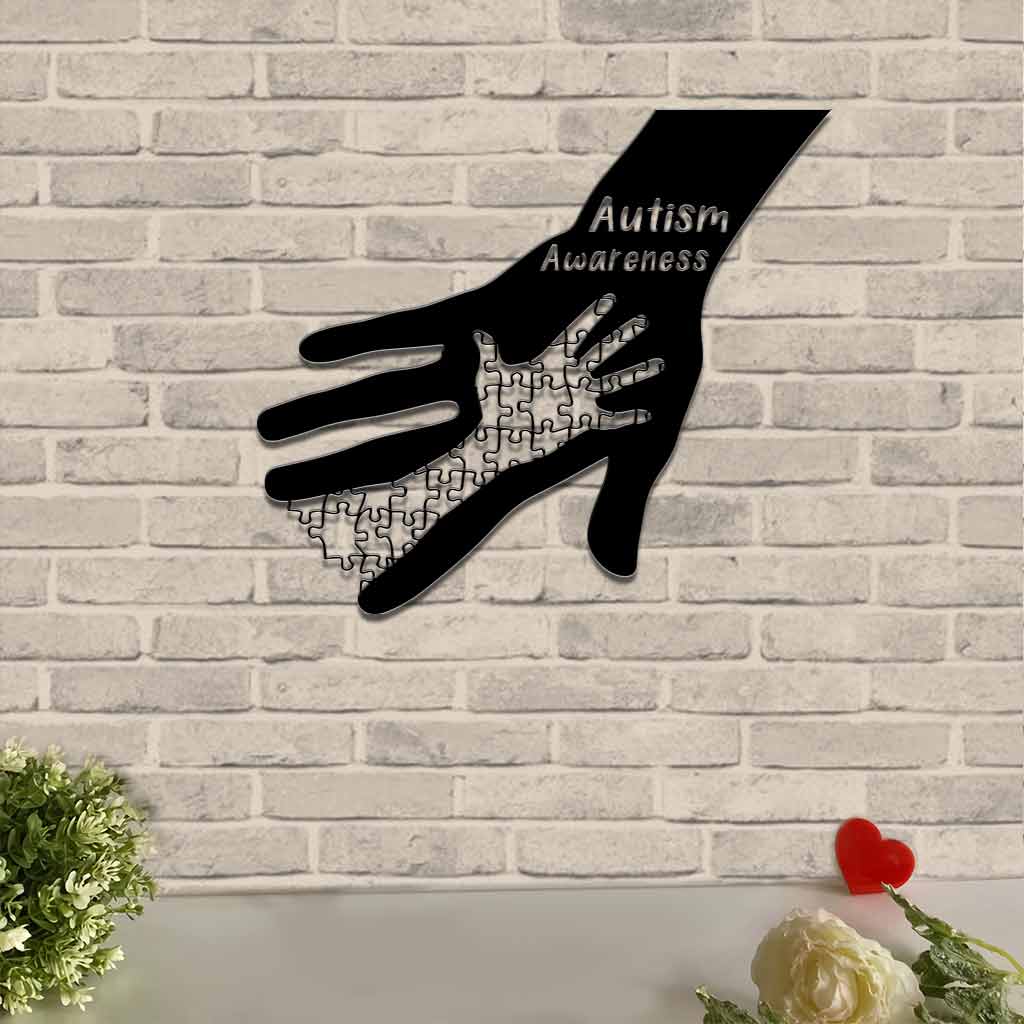 Never Give Up - Autism Awareness Cut Metal Signs