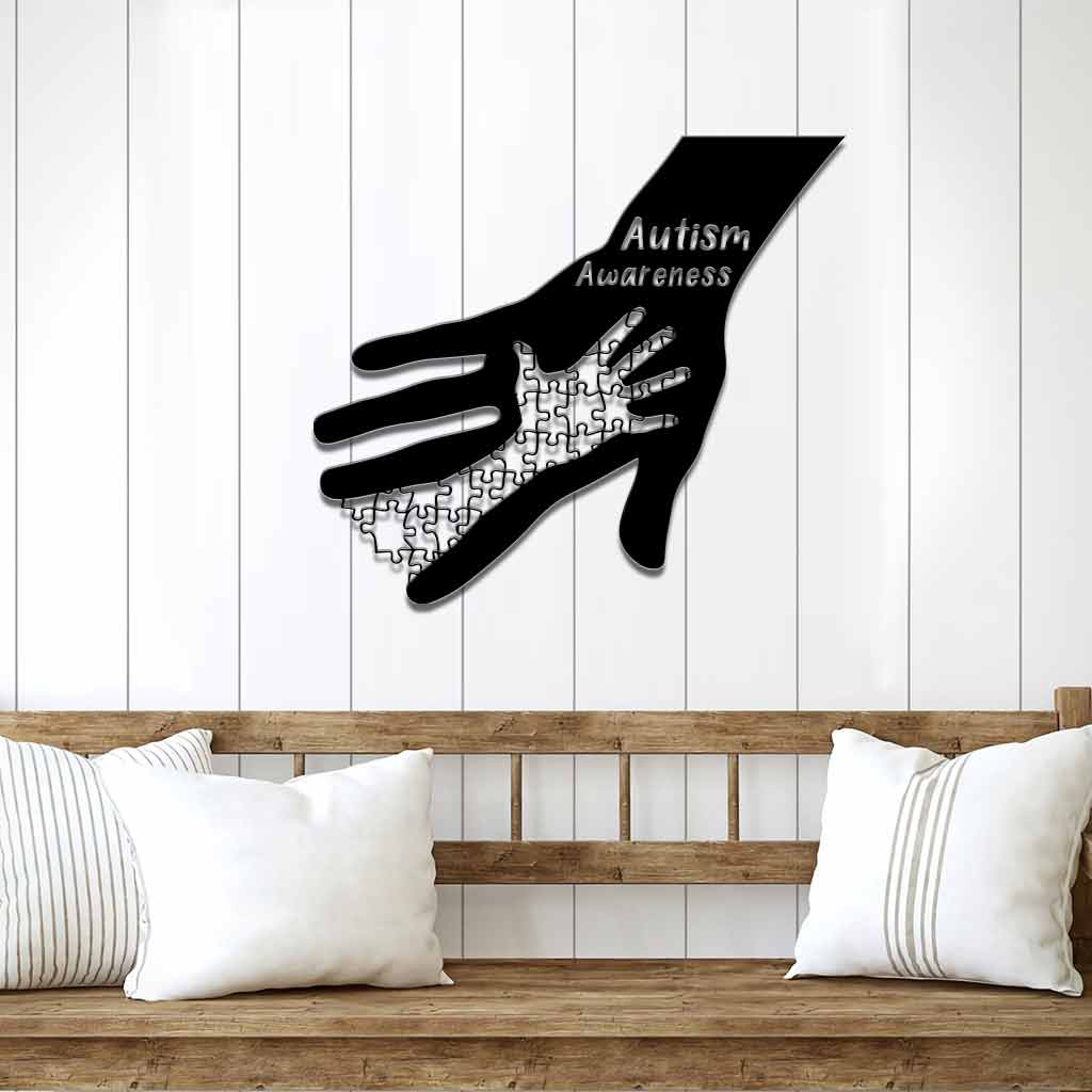 Never Give Up - Autism Awareness Cut Metal Signs