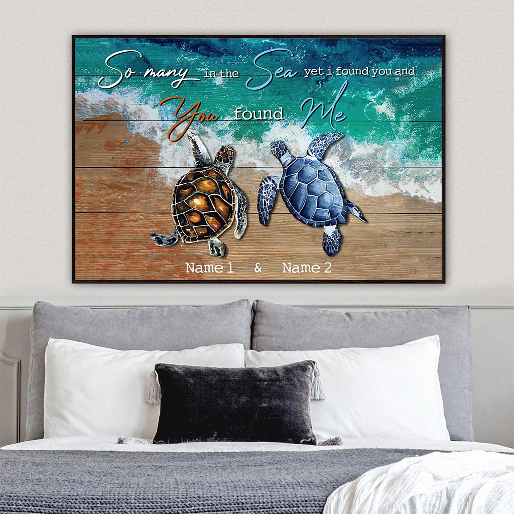 So Many In The Ocean - Turtle Personalized Poster
