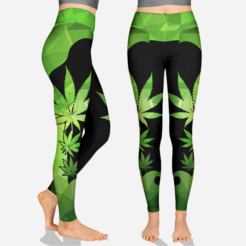 I'm Not Perfect - Personalized Weed Hollow Tank Top and Leggings