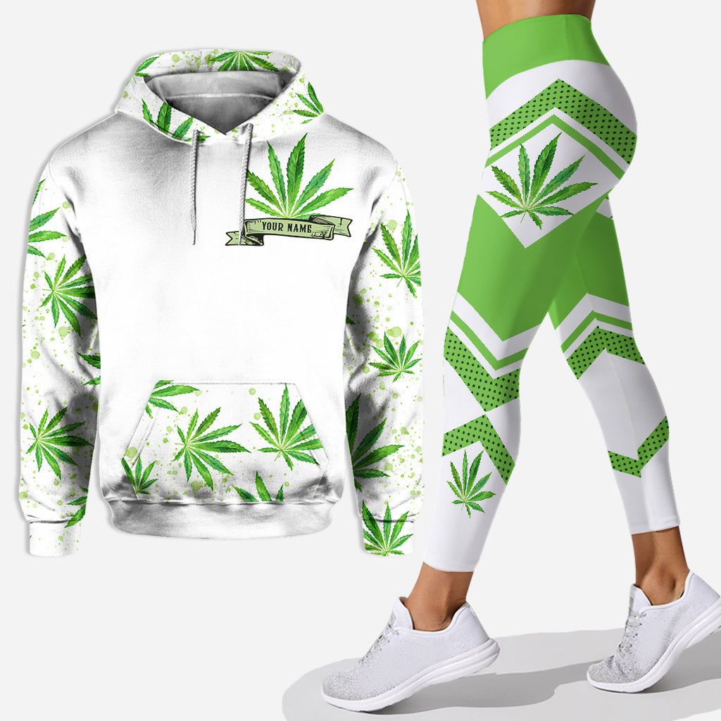 Rock Paper Scissors I Win - Personalized Weed Hoodie and Leggings