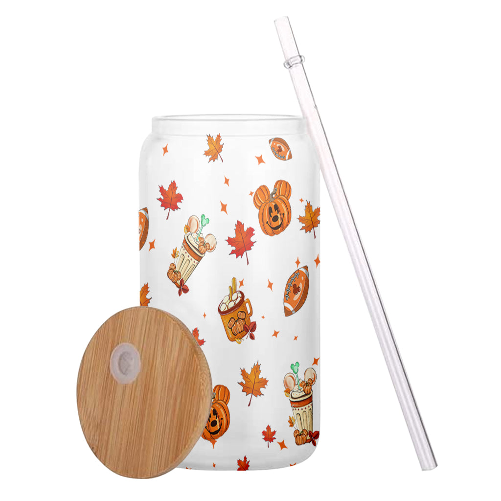 Hello Fall - Personalized Mouse Can Glass