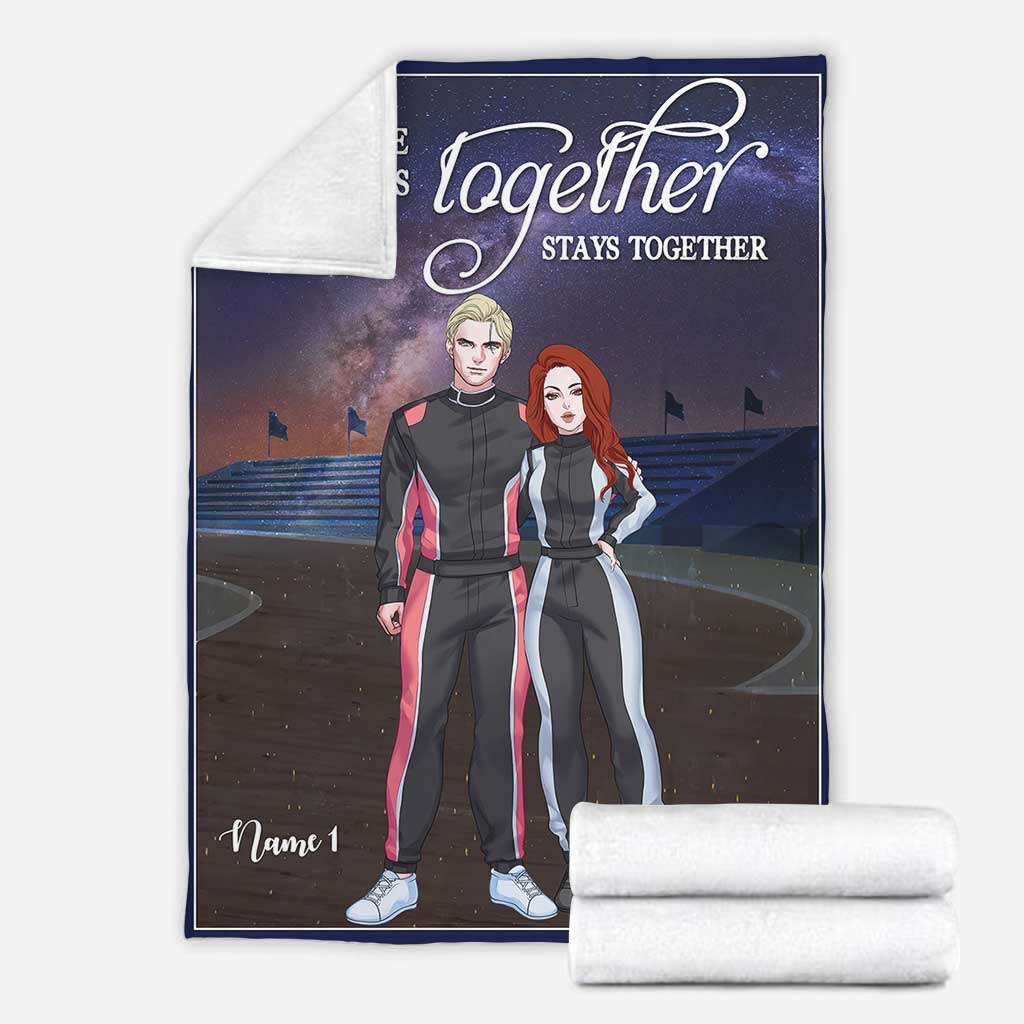 Races Together Stays Together - Personalized Racing Blanket