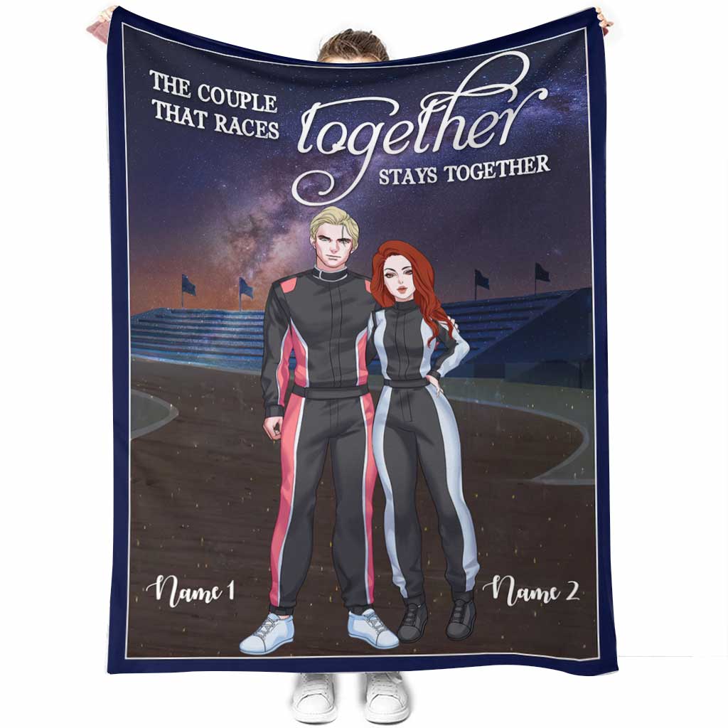 Races Together Stays Together - Personalized Racing Blanket