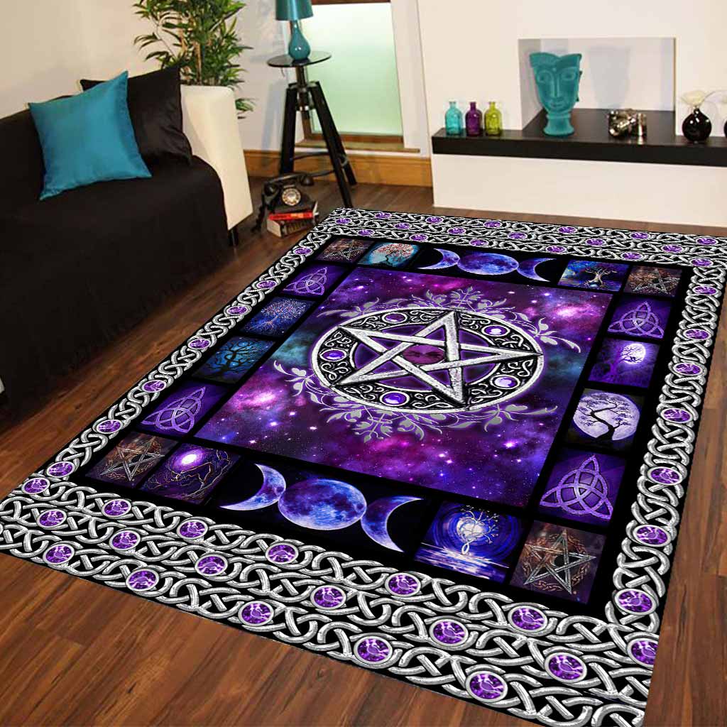 Witch Vibe Purple Pentagram - Rug