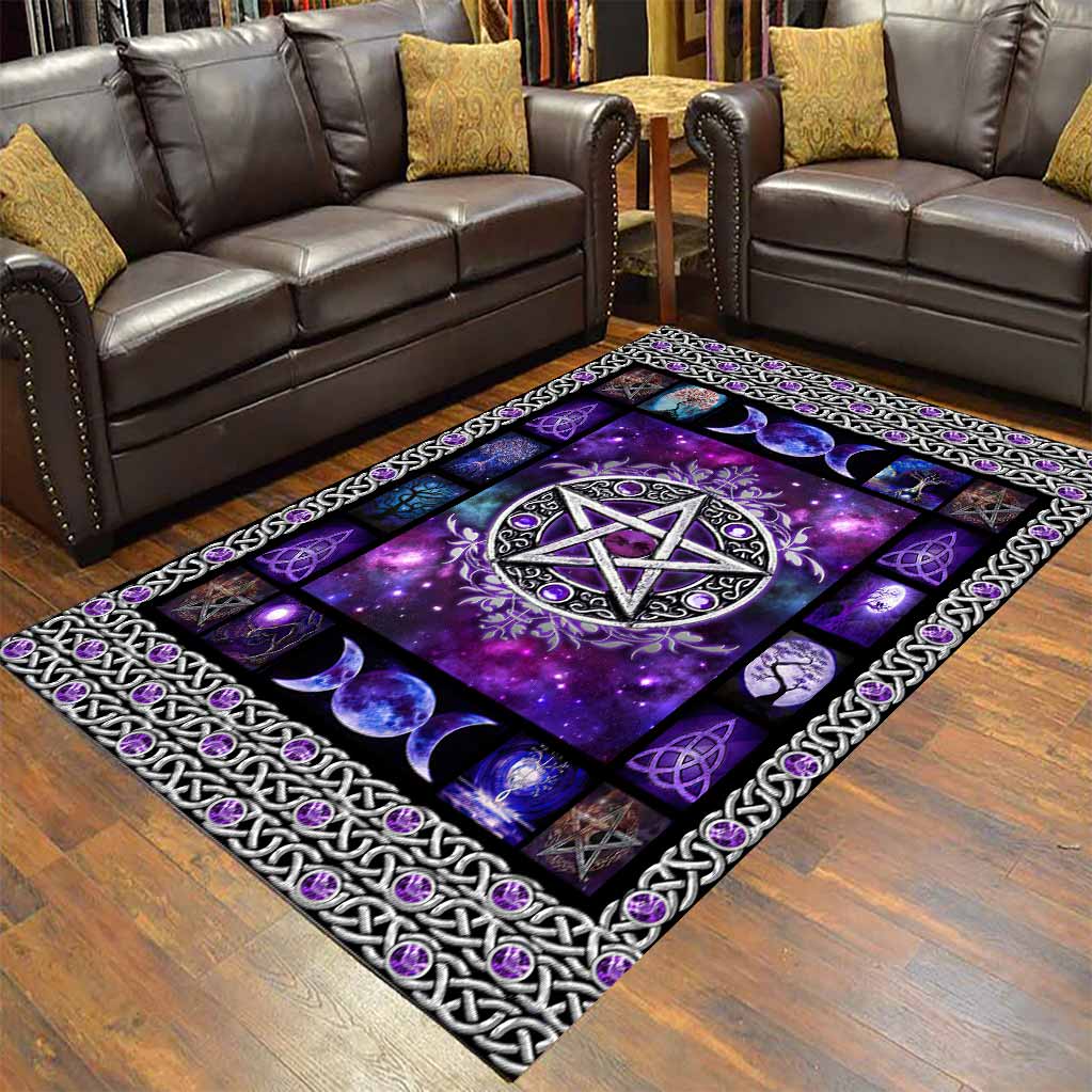 Witch Vibe Purple Pentagram - Rug