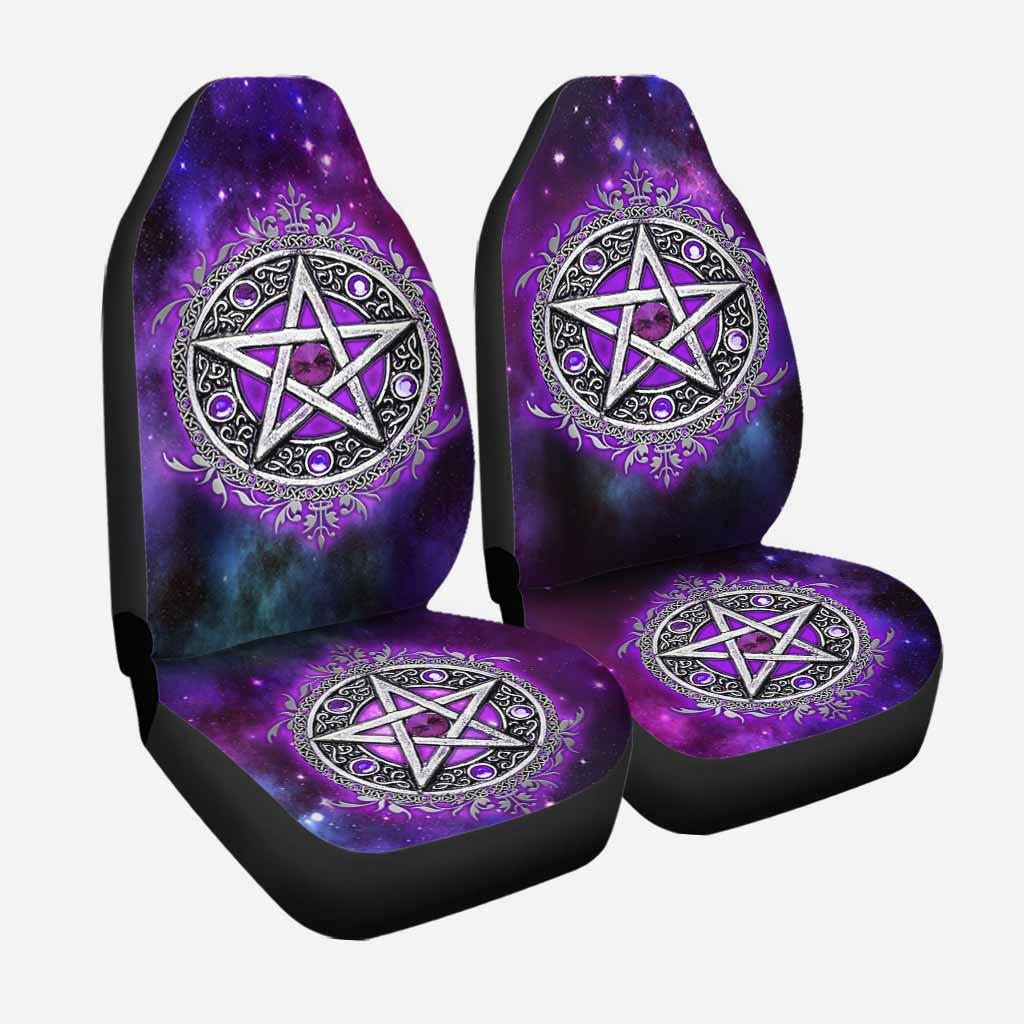 Witch Vibe Purple Pentagram - Seat Covers