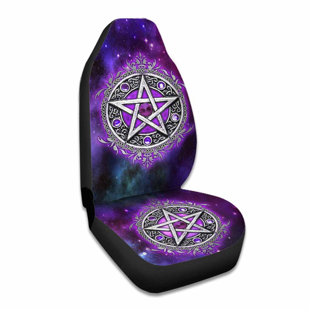 Witch Vibe Purple Pentagram - Seat Covers