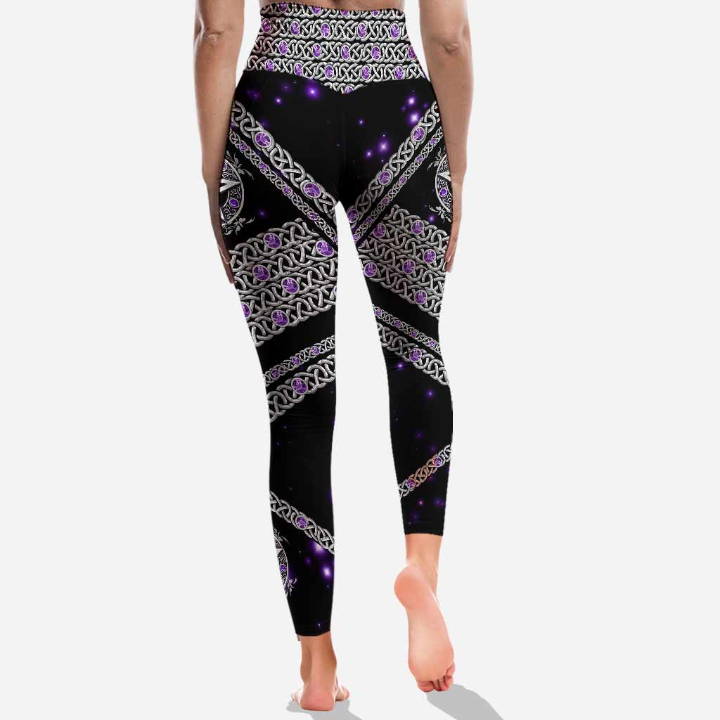 Witch Please Purple Pentagram Leggings