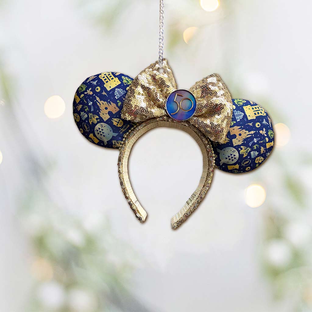 50 Years Of Magic -  Mouse Ornament (Printed On Both Sides)