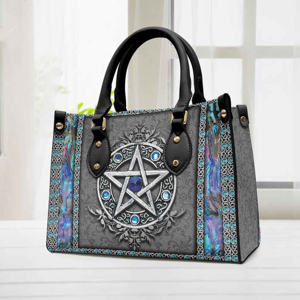 Divine Witch Pentacle - Leather Handbag