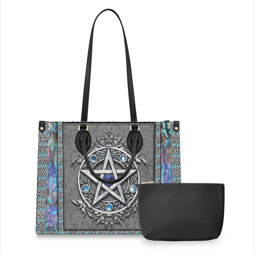 Divine Witch Pentacle - Leather Handbag