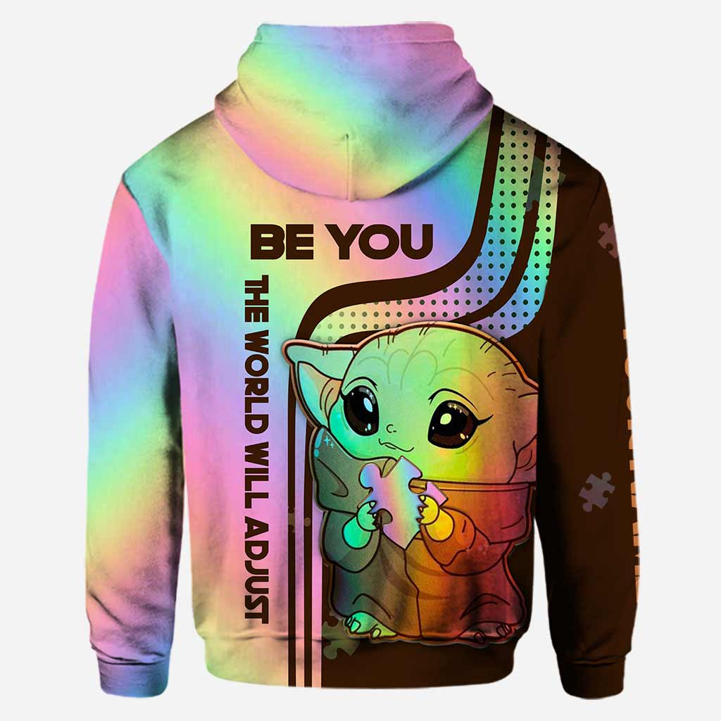 Be You The World Will Adjust - Personalized Autism Awareness Hoodie and Leggings