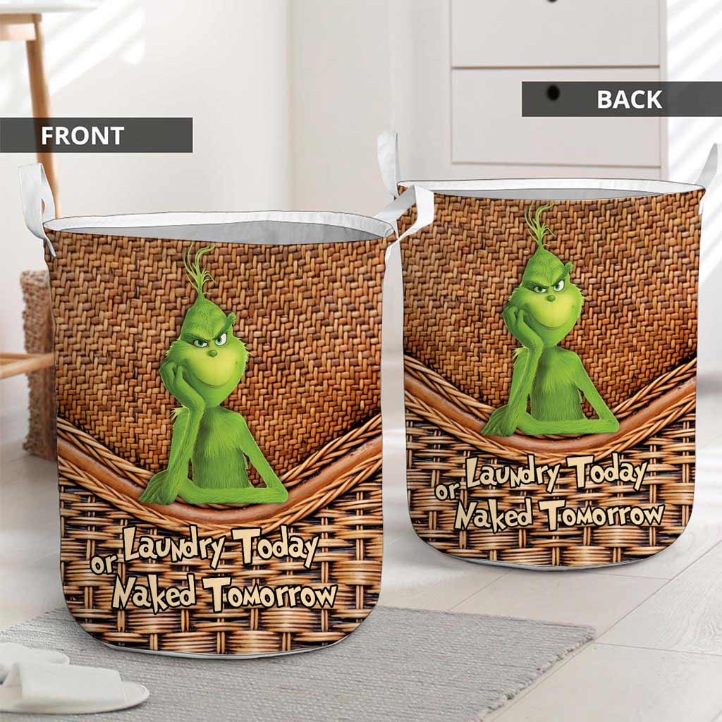 Laundry Today - Stole Christmas Laundry Basket With 3D Pattern Print