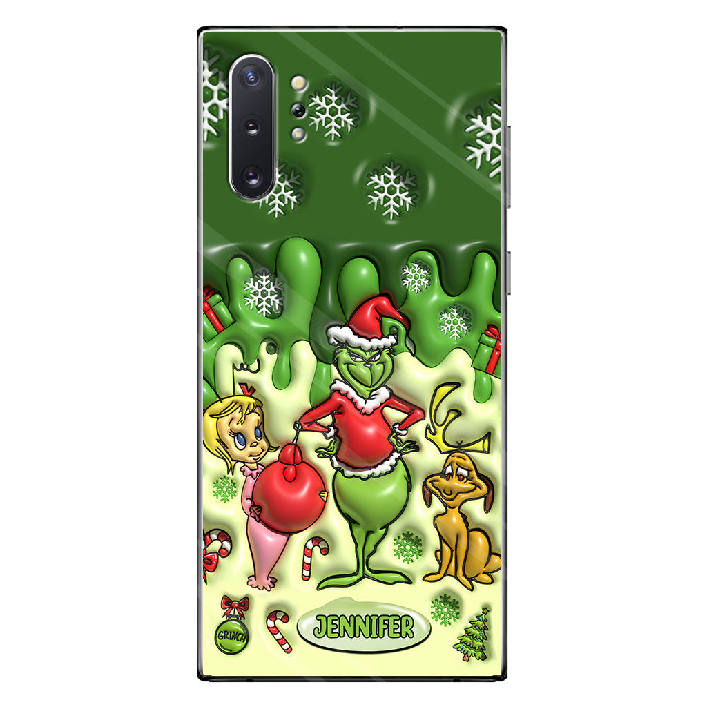 Merry Grinchmas - Personalized Stole Christmas Phone Case