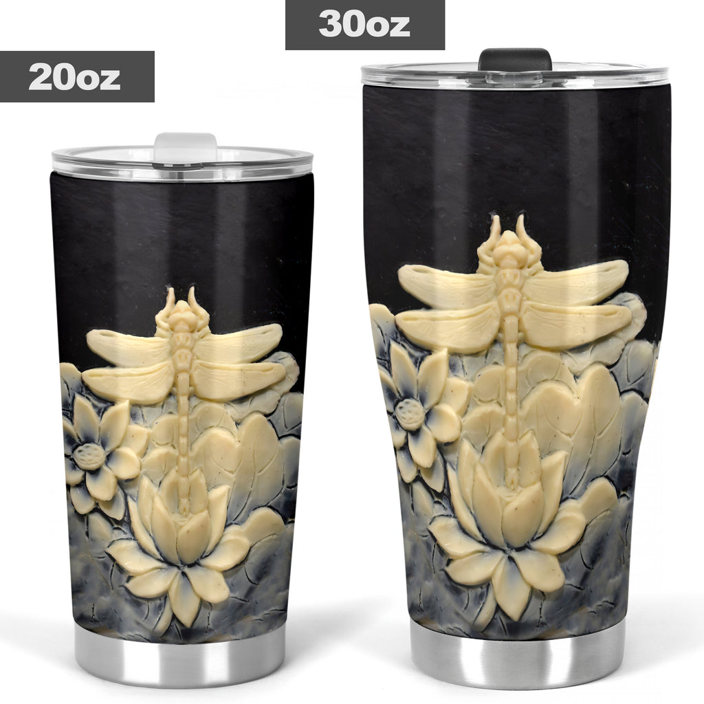 Dragonfly Silicon Mold Print Dragonfly Tumbler 0622