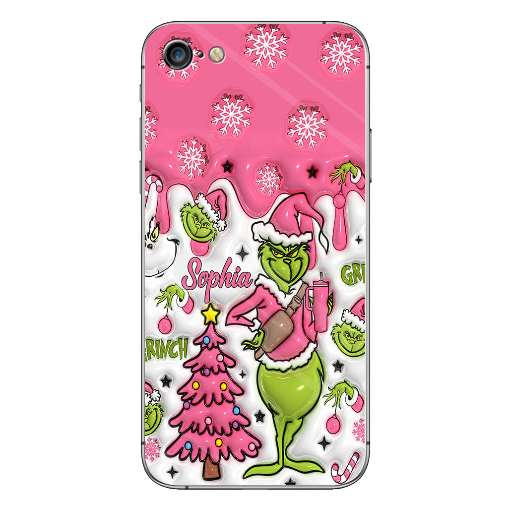 Merry Grinchmas - Personalized Stole Christmas Phone Case