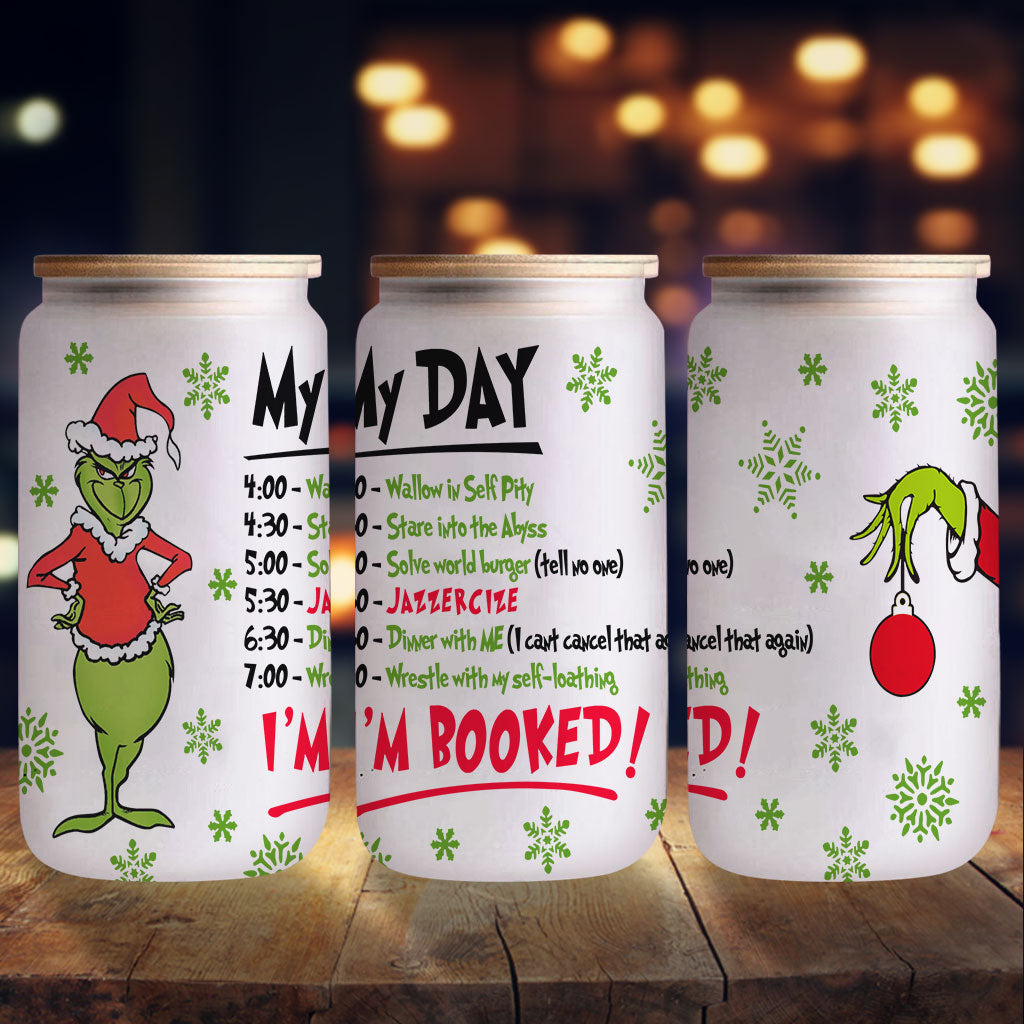 I'm Booked - Stole Christmas Can Glass