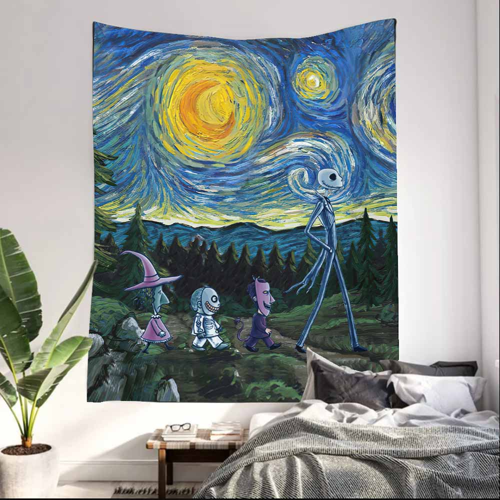 Starry Night - Nightmare Wall Tapestry