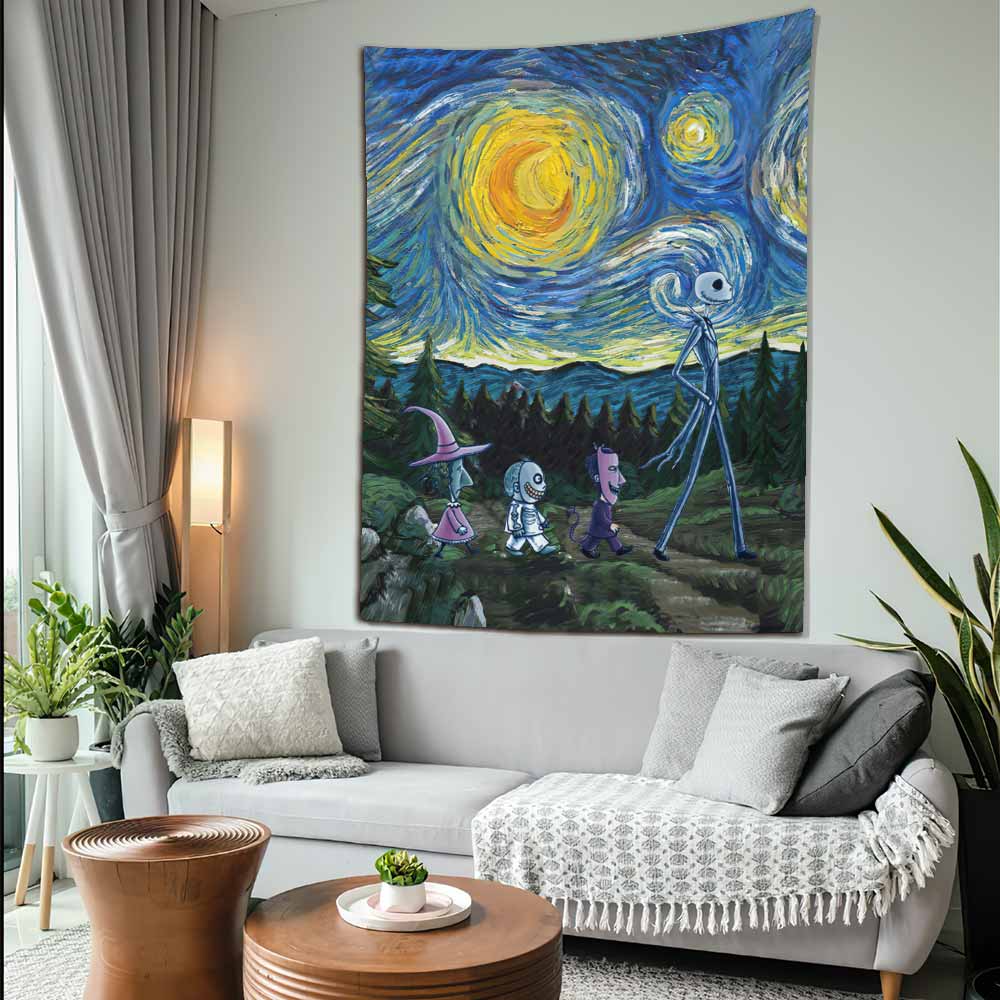 Starry Night - Nightmare Wall Tapestry