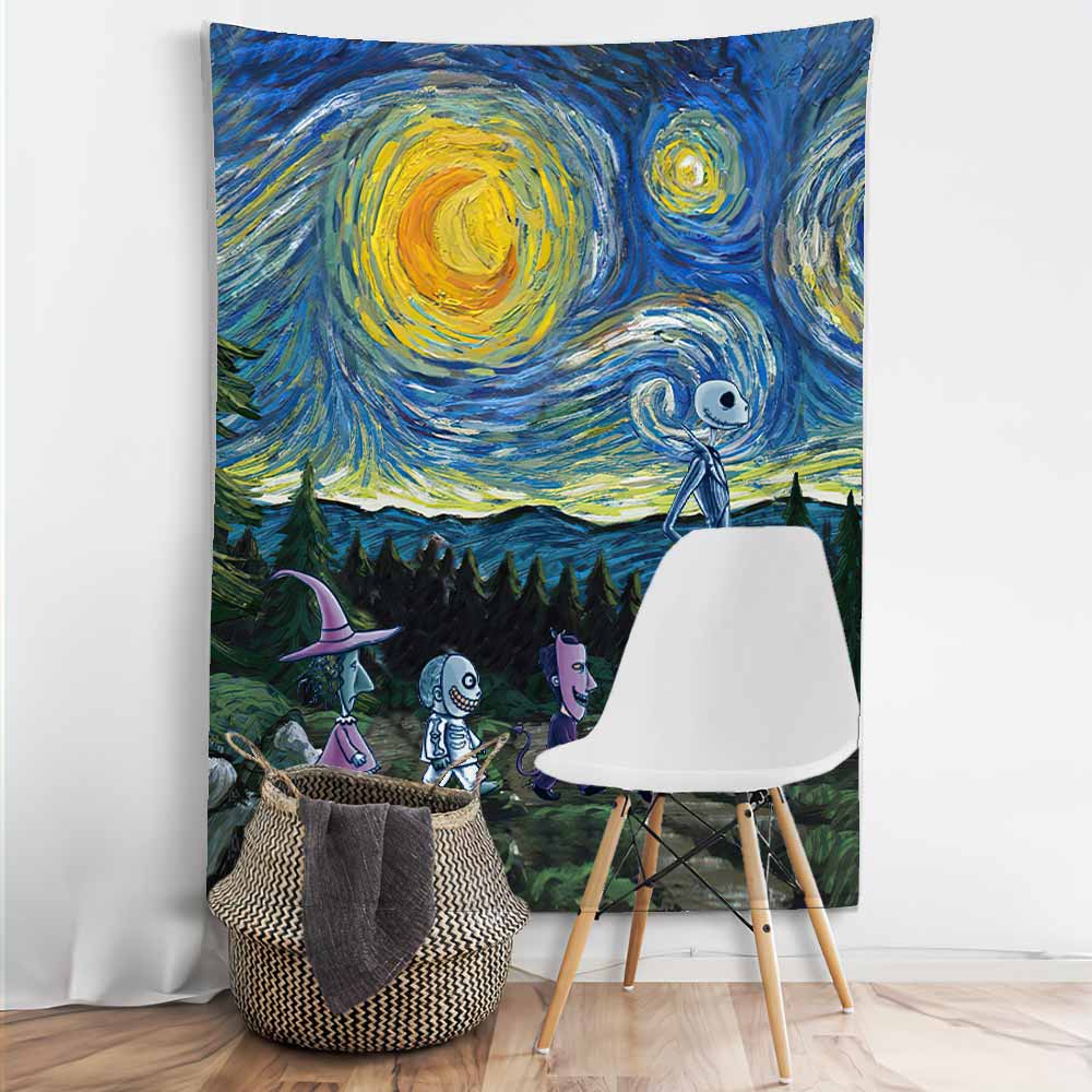 Starry Night - Nightmare Wall Tapestry