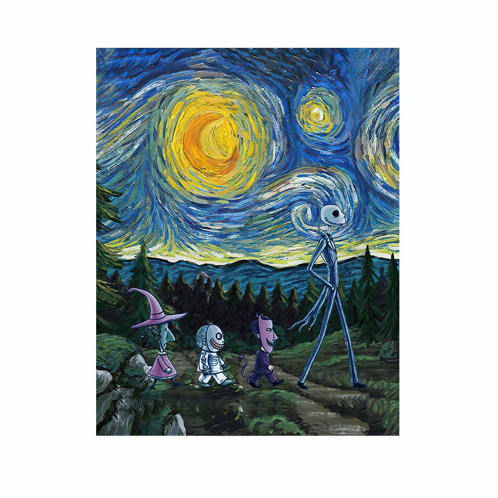 Starry Night - Nightmare Wall Tapestry