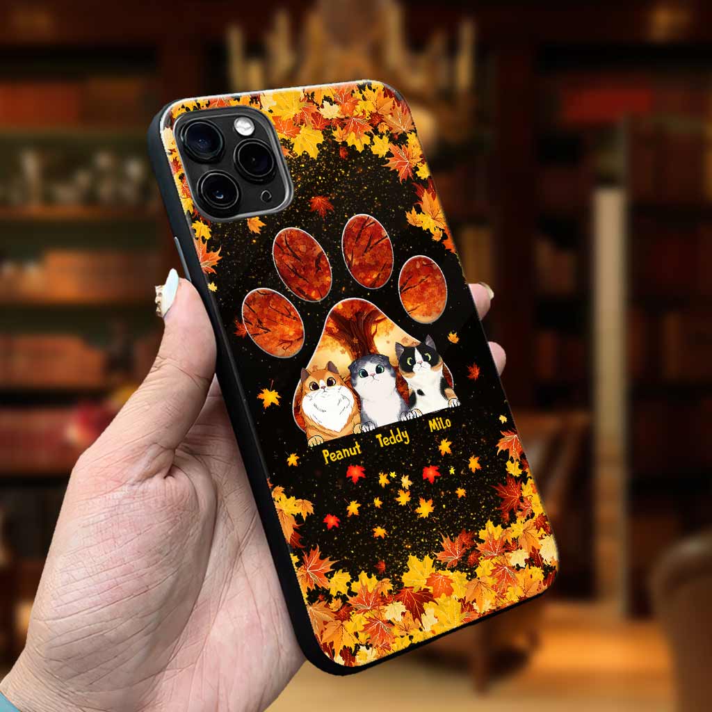 Hello Fall - Personalized Cat Phone Case