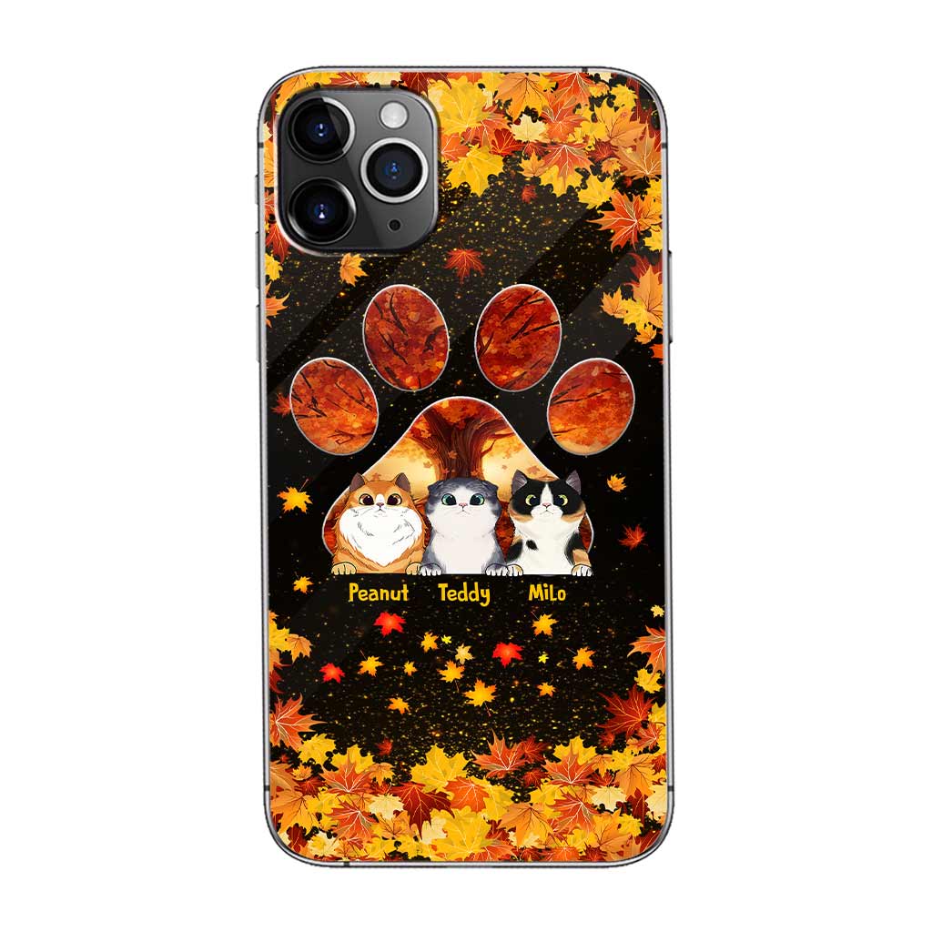 Hello Fall - Personalized Cat Phone Case