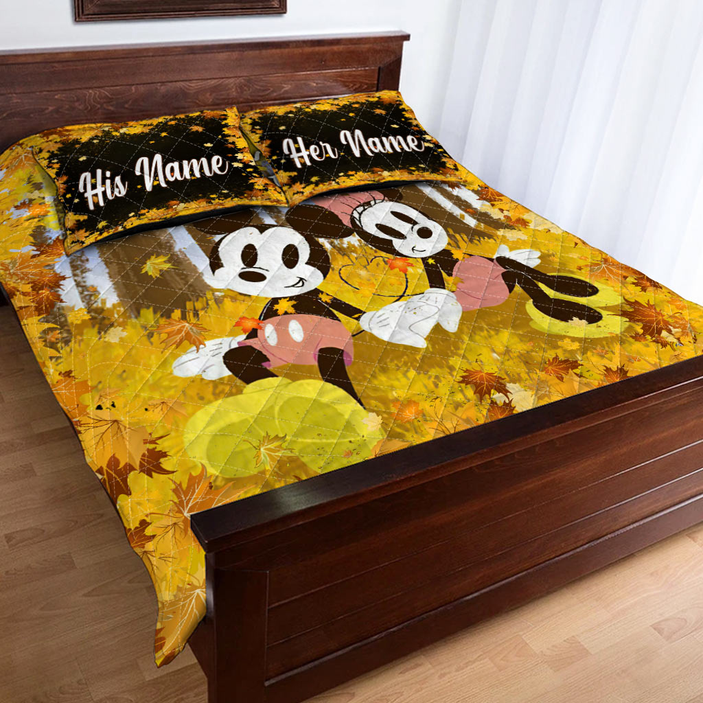 All Of Me Loves All Of You - Personalized Mouse Quilt Set