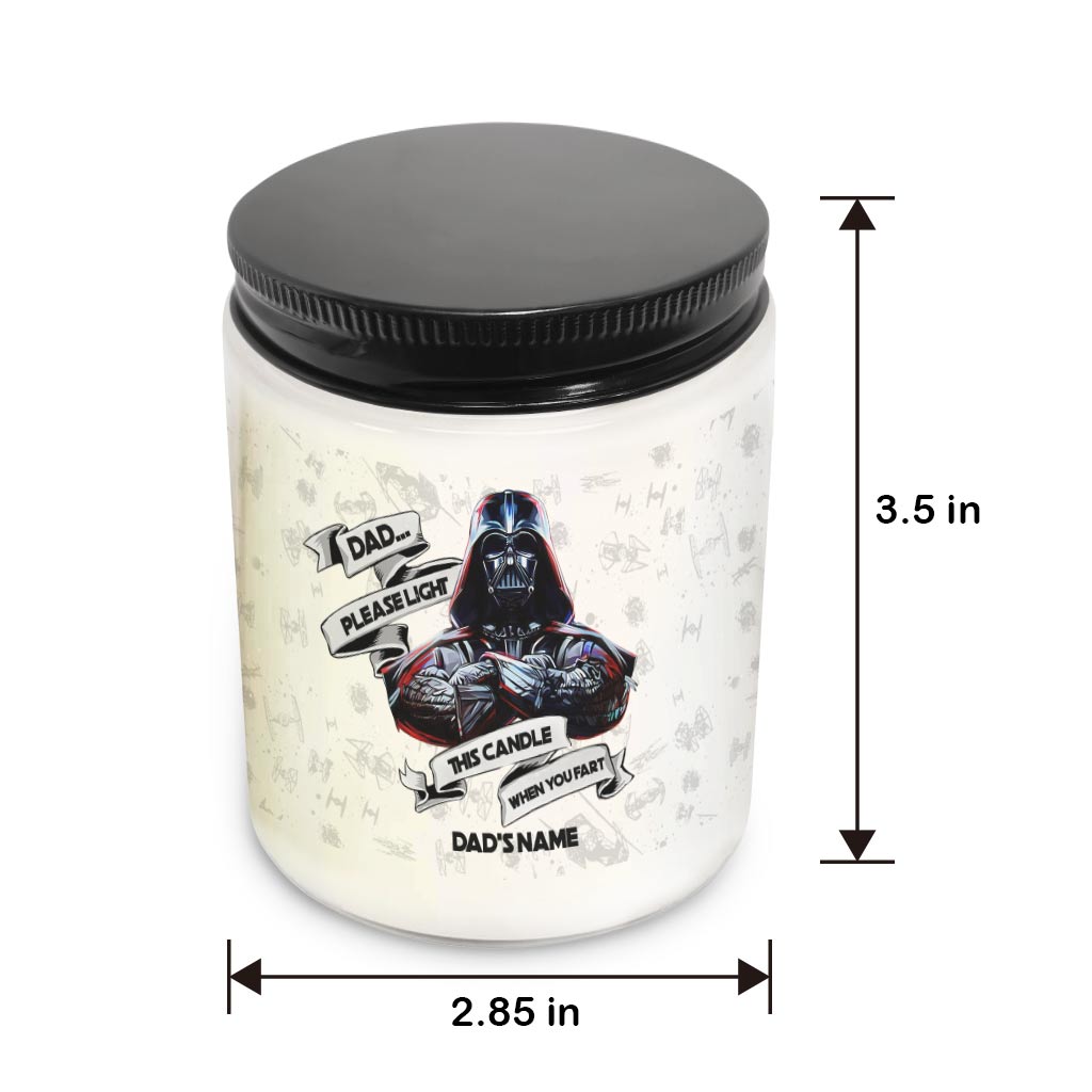 Dad Please - Personalized The Force Candle