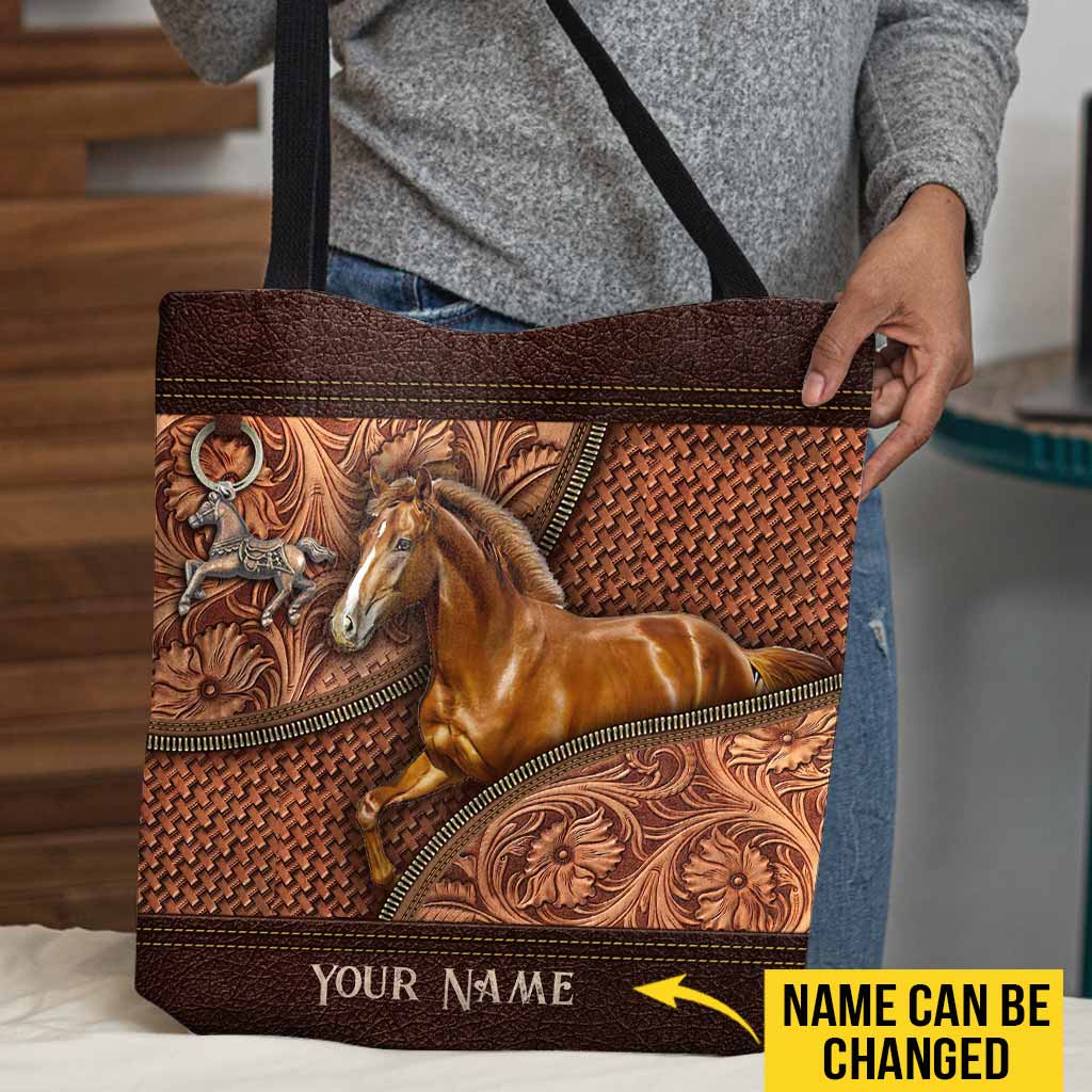 Horse Vintage Personalized Tote Bag