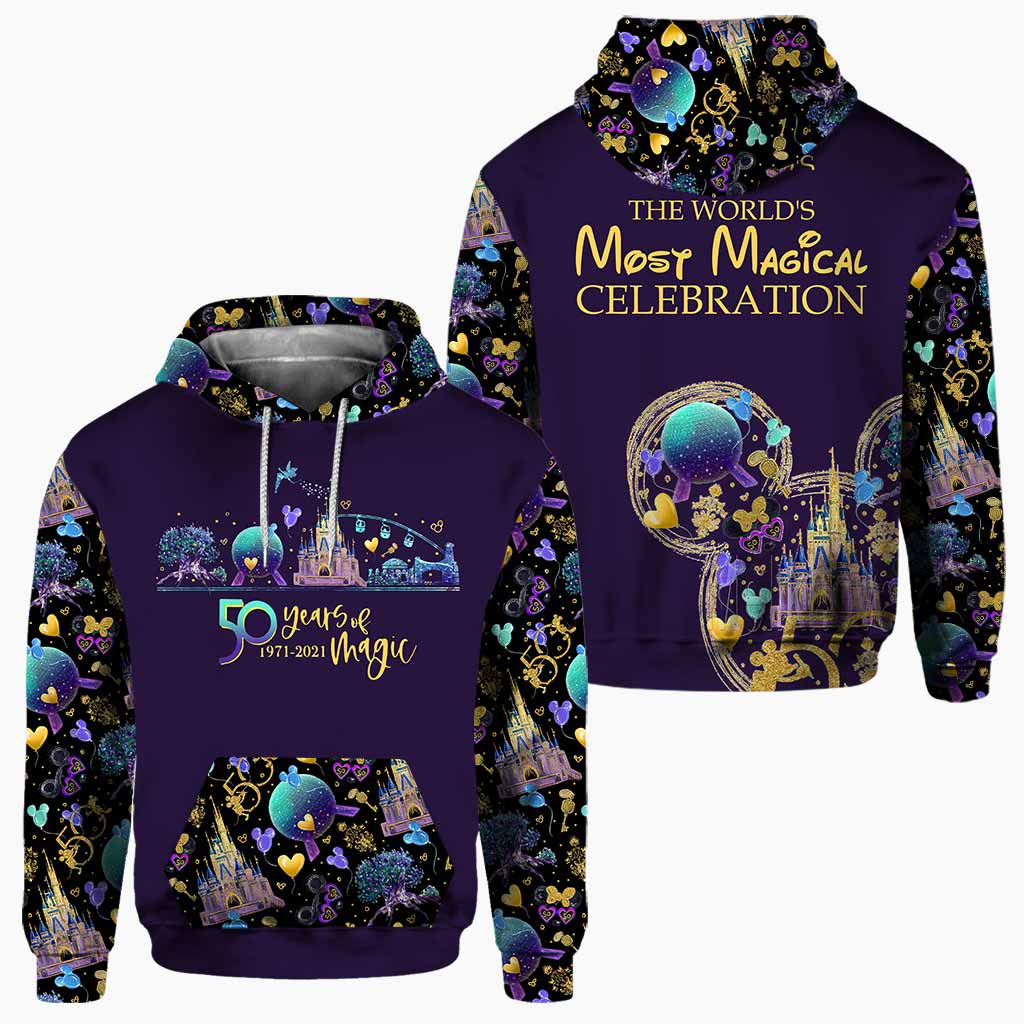 50th Anniversary Of Magic - Mouse Ears Mouse All Over T-shirt and Hoodie