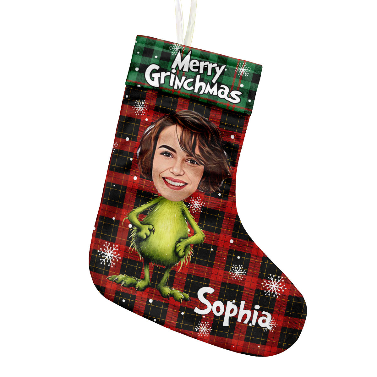 Merry Grinchmas - Personalized Stole Christmas Christmas Stockings