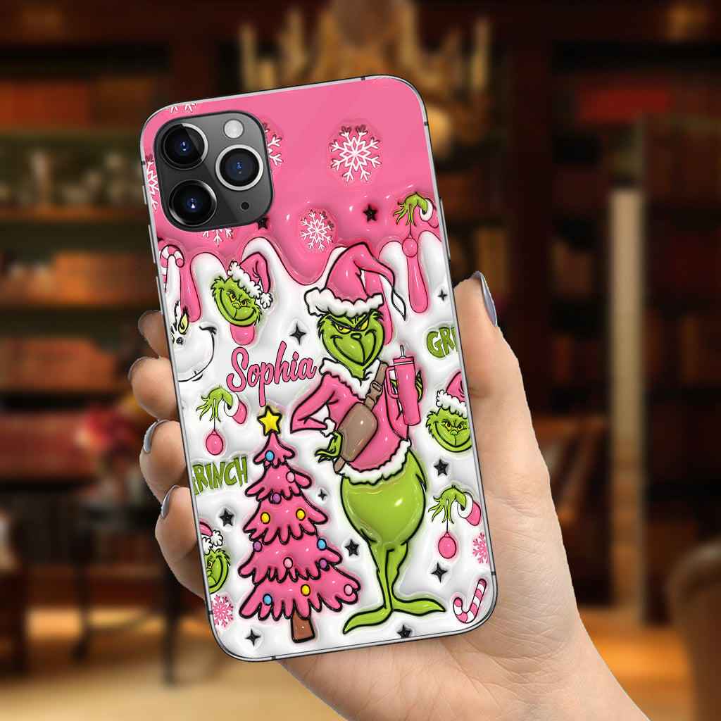 Merry Grinchmas - Personalized Stole Christmas Phone Case