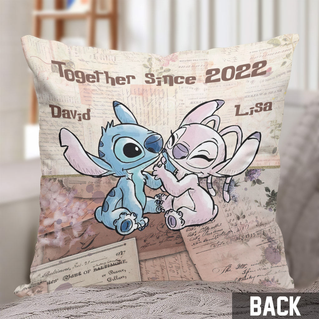 Together Since - Personalized Couple Ohana Throw Pillow