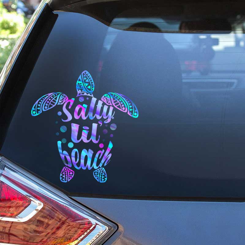 Salty Lil' Beach  - Turtle Decal Full