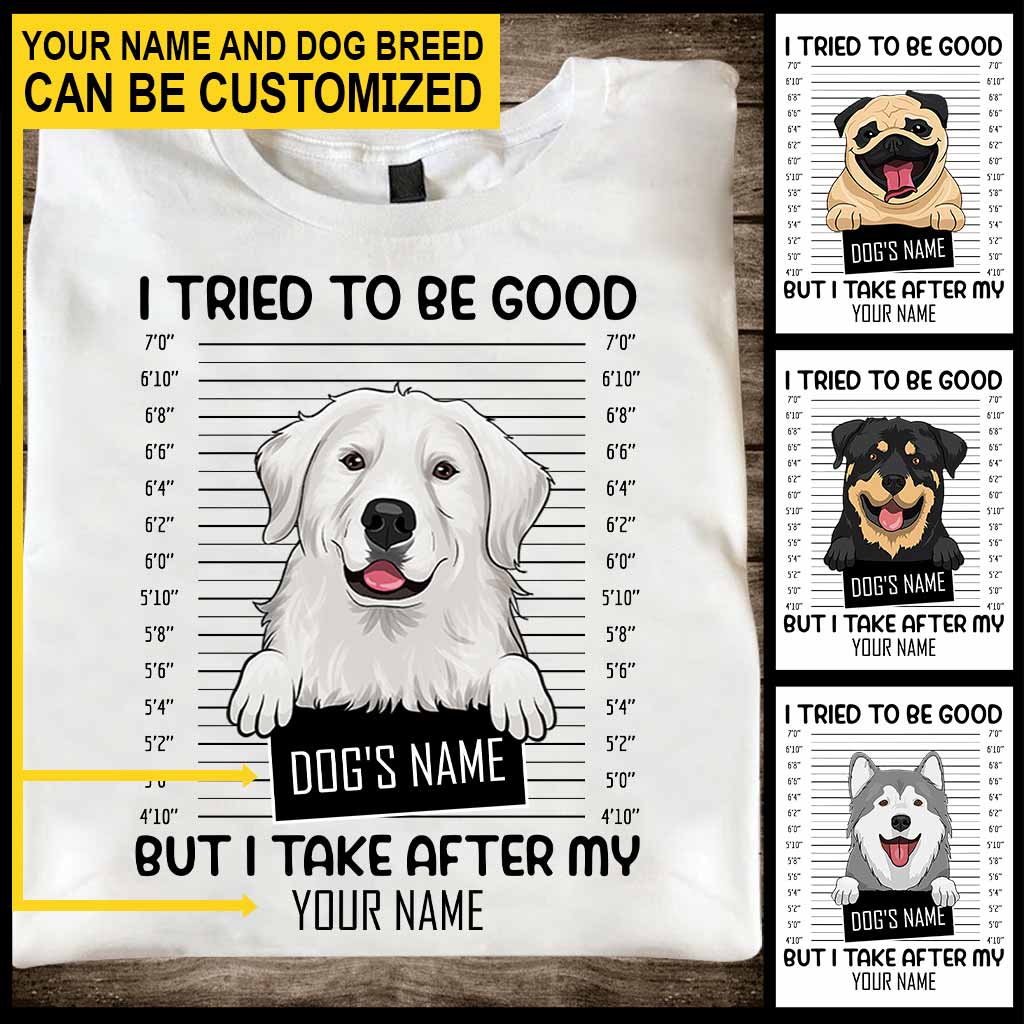 I Tried To Be Good - Dog Personalized T-shirt And Hoodie