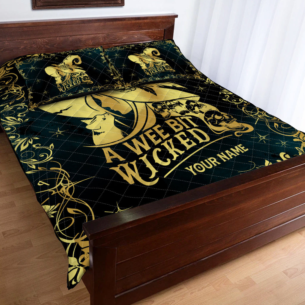 A Wee Bit Wicked - Personalized Witch Quilt Set