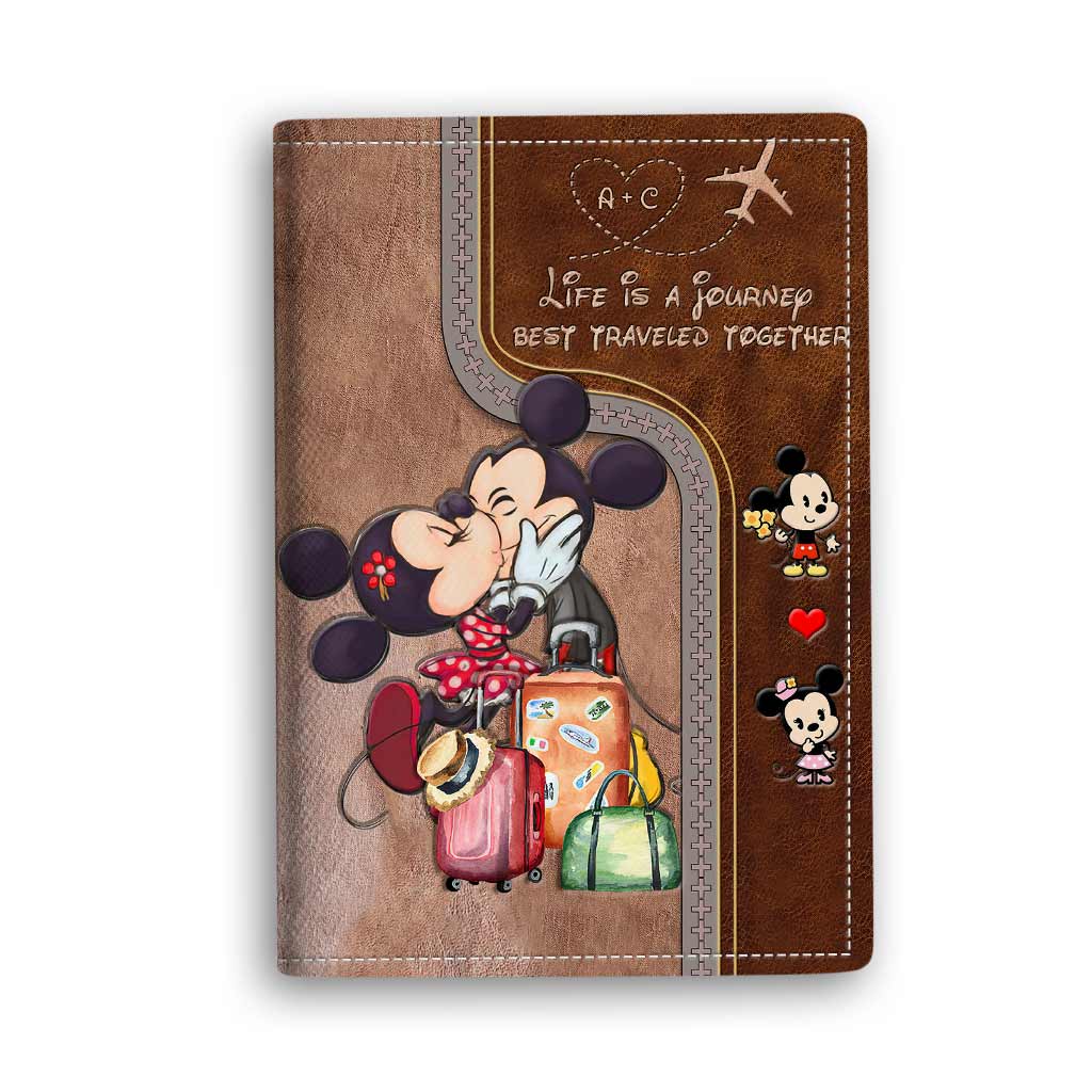 Life Is A Journey - Personalized Couple Travelling Passport Holder