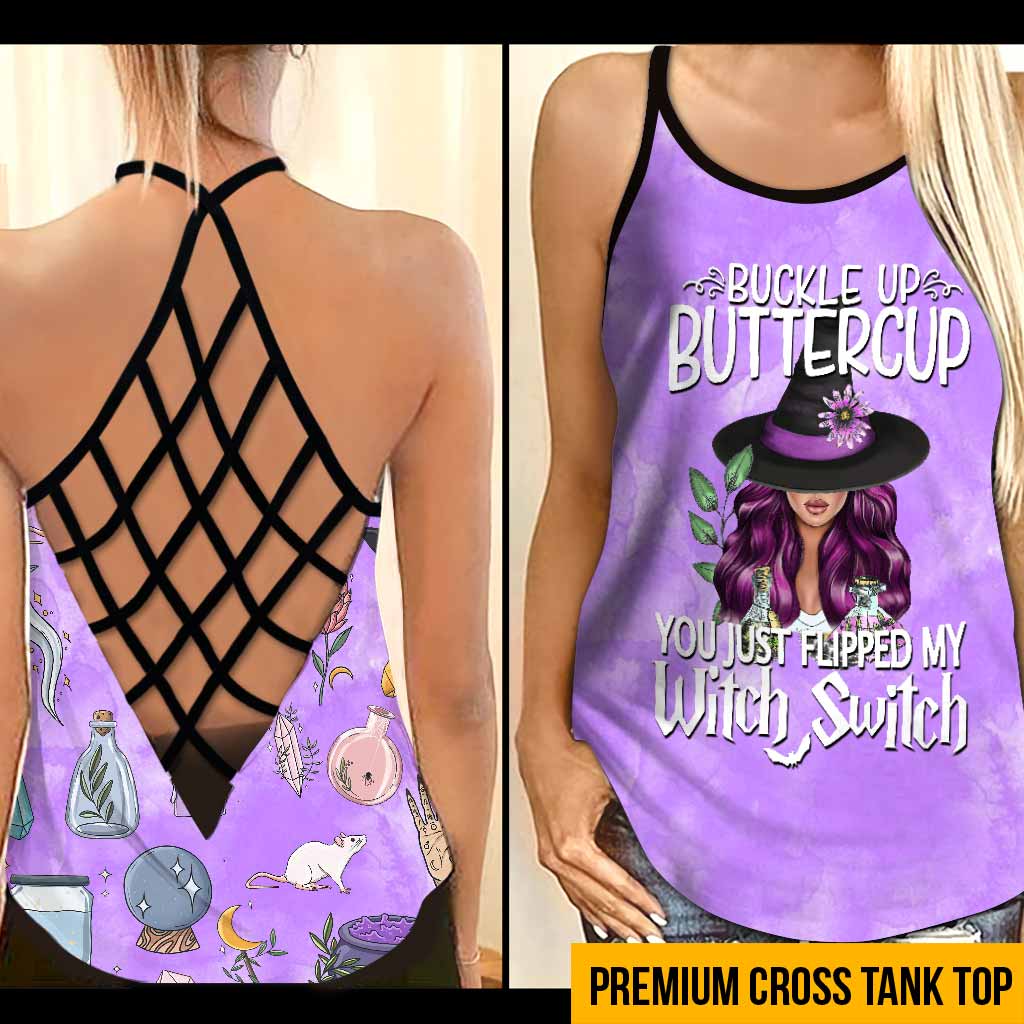 Buckle Up Buttercup - Witch Cross Tank Top