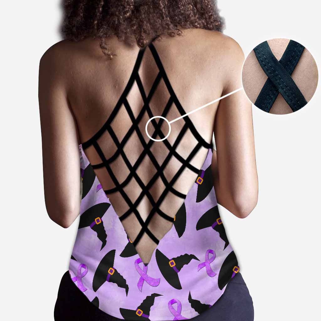 Fibromyalgia Messed With The Wrong Witch Cross Tank Top