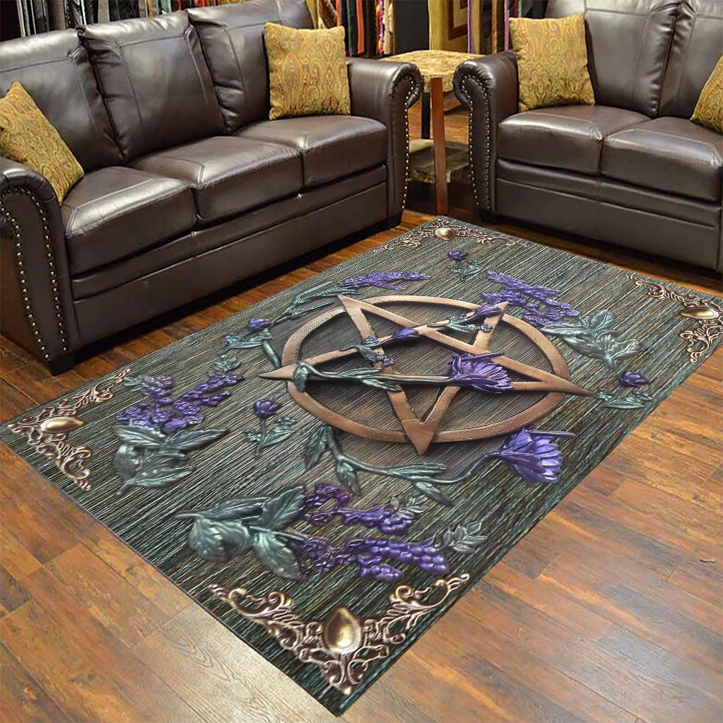 Mystical Witch - Witch Rug With 3D Pattern Print