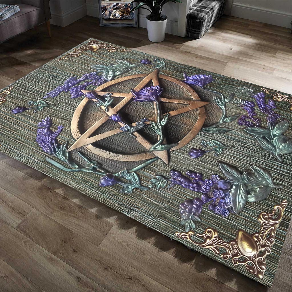 Mystical Witch - Witch Rug With 3D Pattern Print