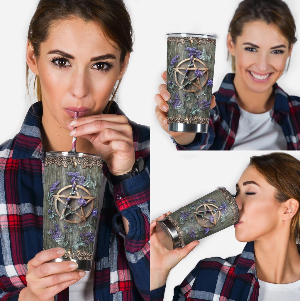 Mystical Witch - Tumbler With 3D Pattern Print